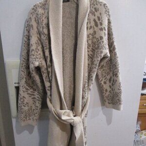 Natori Robe Plush animal print M